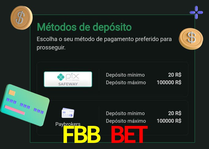 O cassino FBB Bet oferece uma grande variedade de métodos de pagamento